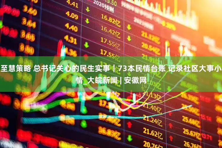 至慧策略 总书记关心的民生实事｜73本民情台账 记录社区大事小情_大皖新闻 | 安徽网
