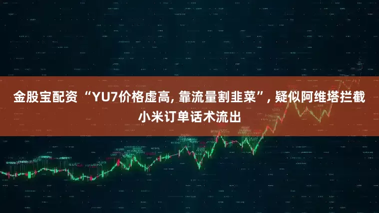 金股宝配资 “YU7价格虚高, 靠流量割韭菜”, 疑似阿维塔拦截小米订单话术流出