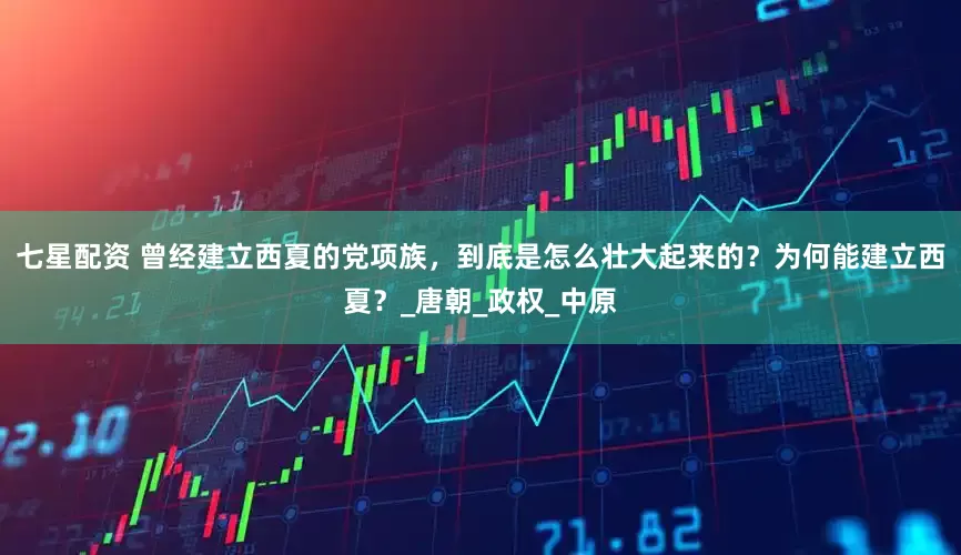 七星配资 曾经建立西夏的党项族，到底是怎么壮大起来的？为何能建立西夏？_唐朝_政权_中原