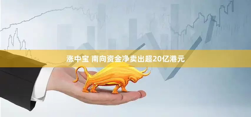 涨中宝 南向资金净卖出超20亿港元